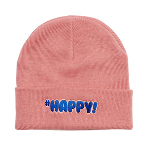 #Happy! Beanie Pink